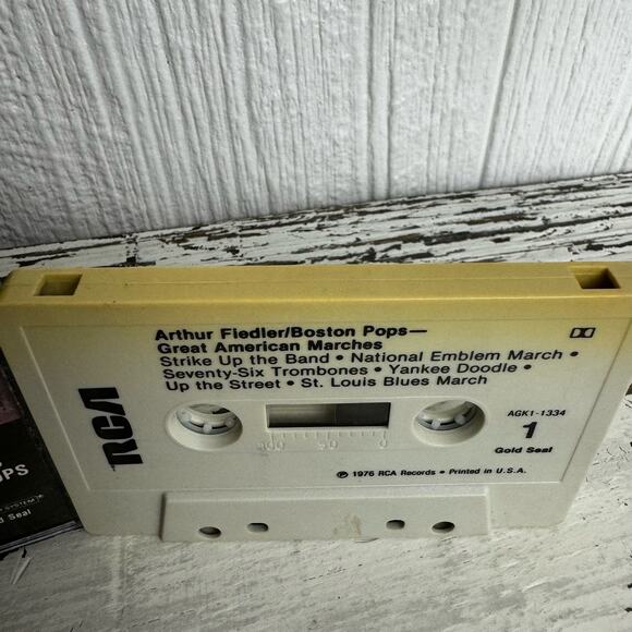 Arthur Fiedler and the Boston Pops Great American Marches Cassette Tape Vintage - Picture 7 of 7